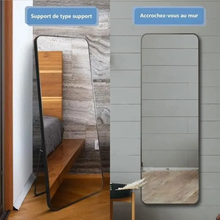 Charger l'image dans la galerie, KotiCidsin 137 x 37 cm Miroir sur Pied, Noir