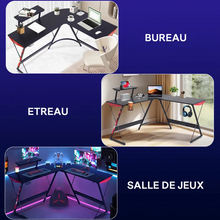 Charger l'image dans la galerie, Wevalley Bureau Gaming en L,LXZZ