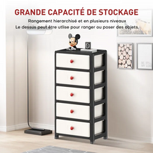 Charger l&#39;image dans la galerie, WeValley Meuble de rangement en plastique,NSN5
