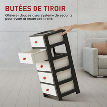 Charger l&#39;image dans la galerie, WeValley Meuble de rangement en plastique,NSN5
