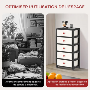 WeValley Meuble de rangement en plastique,NSN5